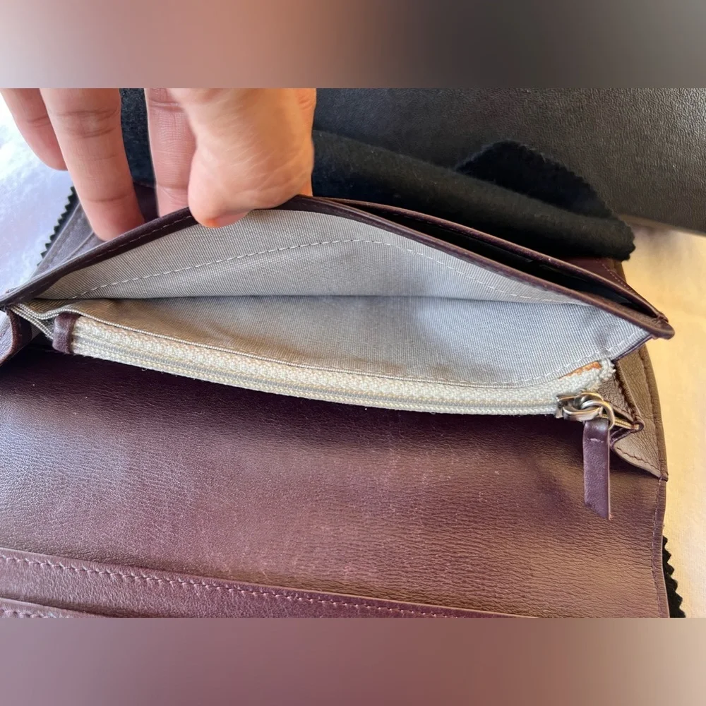 Chanel Quilted CC Logo Wallet in Dark Burgundy